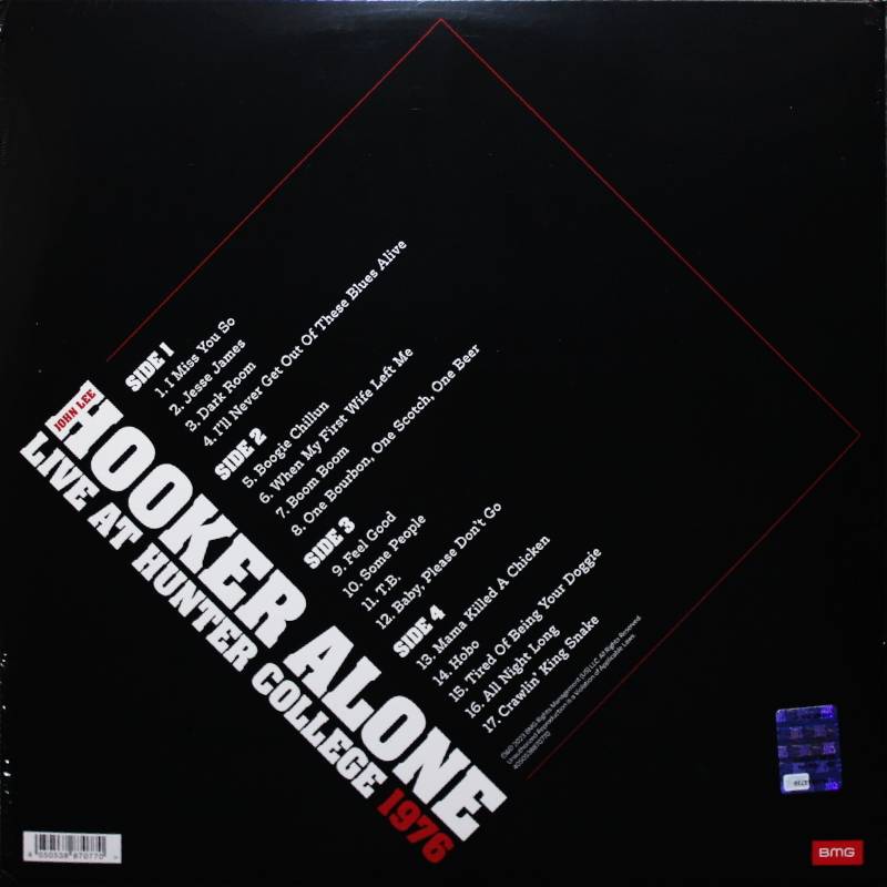 John Lee Hooker – Alone (Live at Hunter College 1976)2LP